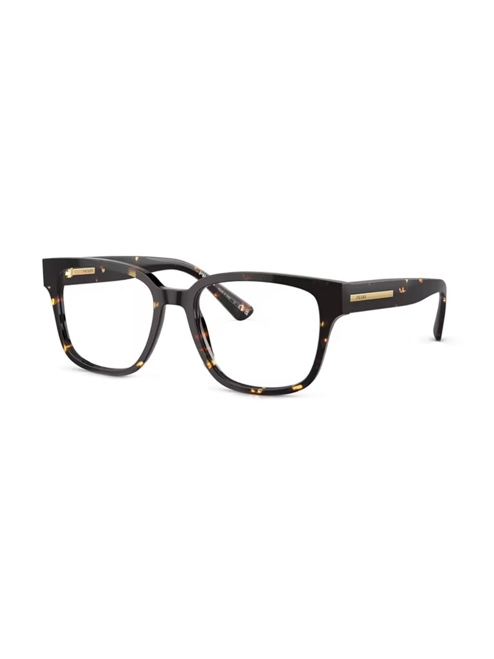 Prada Eyewear PR A09V Havana bril met montuur - Zwart