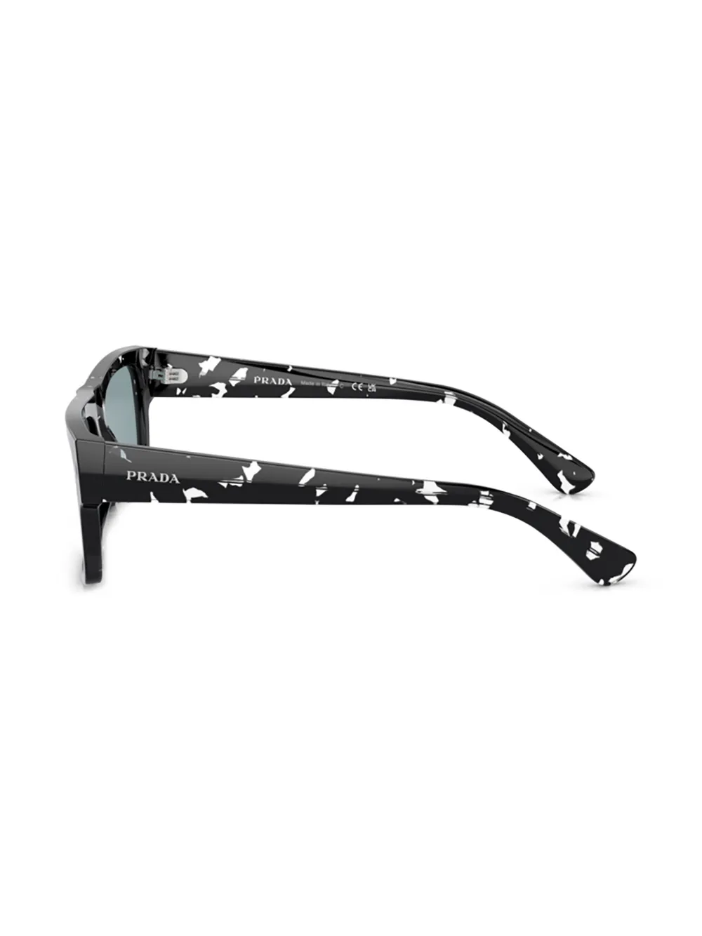 Prada Eyewear Zonnebril met schildpadschild-design Zwart