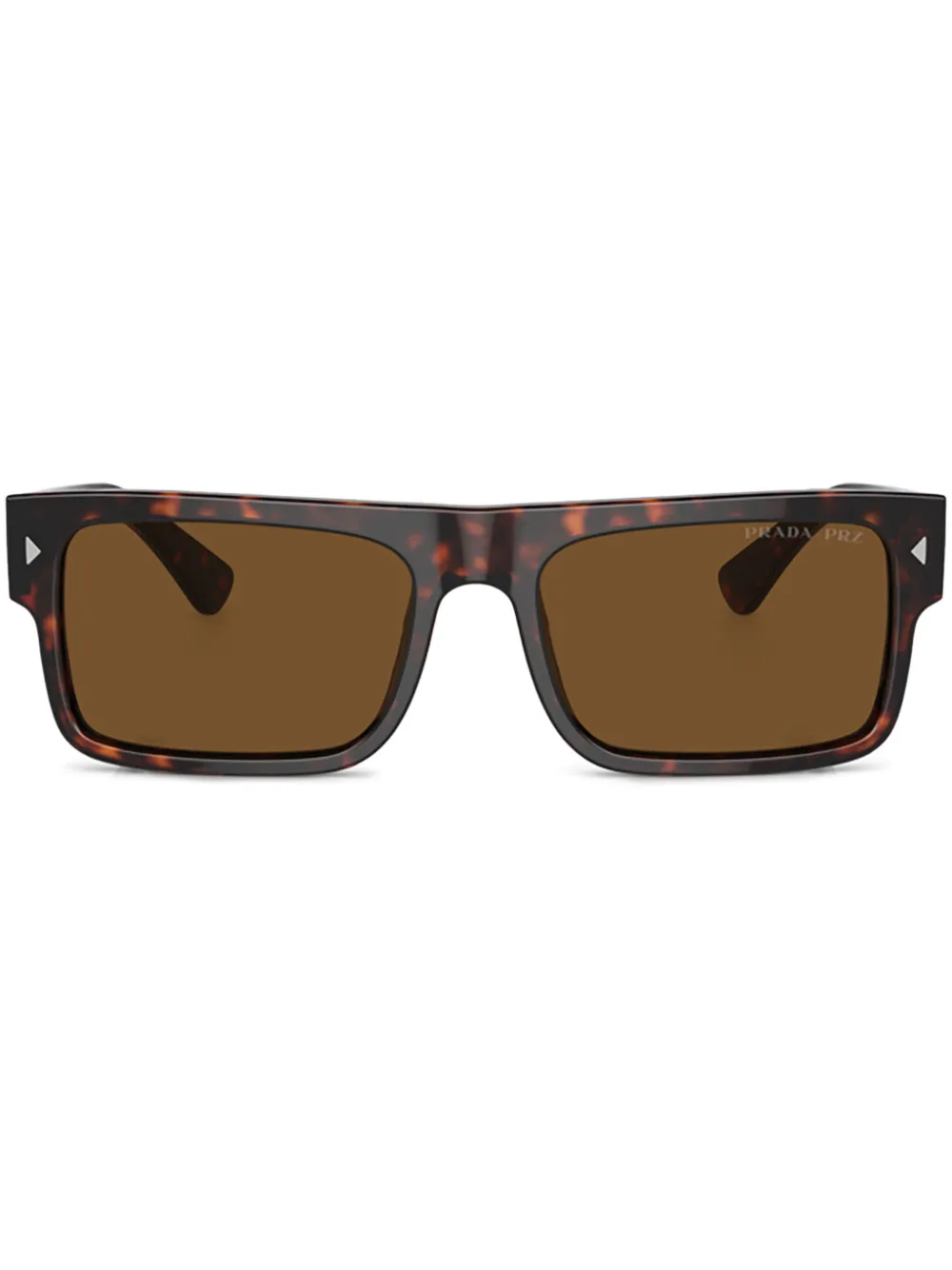 Prada Eyewear Zonnebril met schildpadschild-design Bruin
