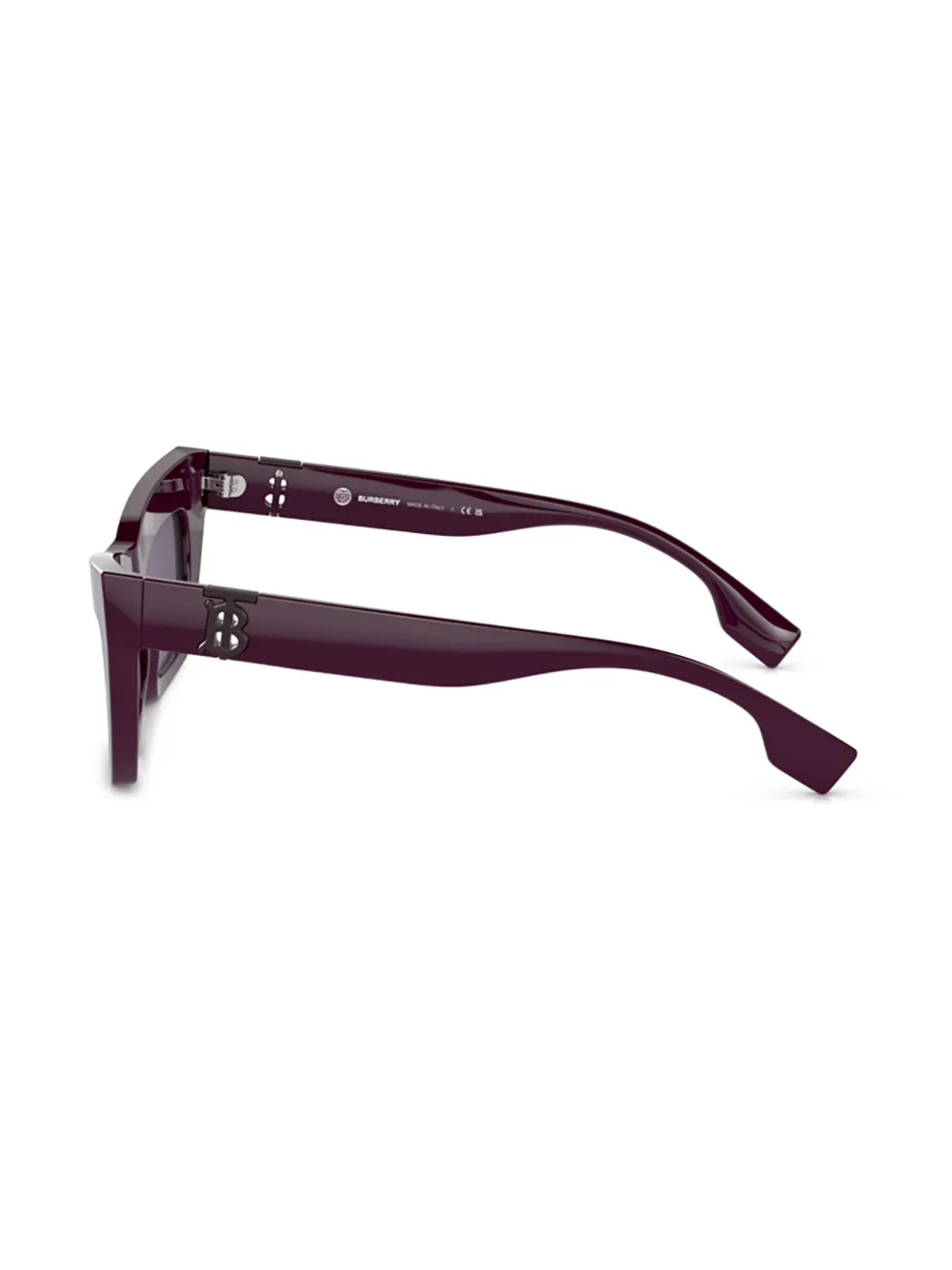 Burberry Eyewear Zonnebril met cat-eye montuur en logoplakkaat Paars