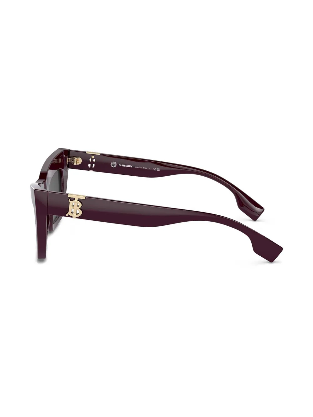 Burberry Eyewear Zonnebril met logoplakkaat Rood