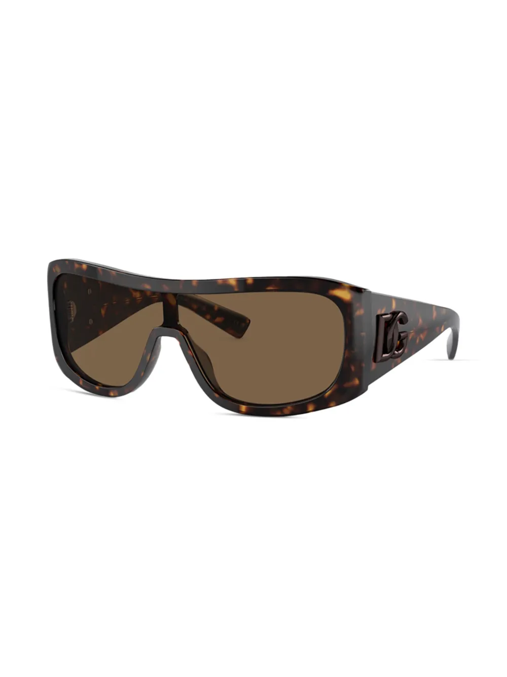 Dolce & Gabbana Eyewear Zonnebril met logoplakkaat Bruin