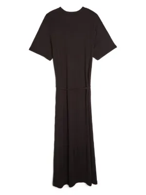 ワンピース LEMAIRE SHORT SLEEVE TWISTED DRESS LEMAIRE Twisted short-sleeve Maxi Dress | Brown | FARFETCH