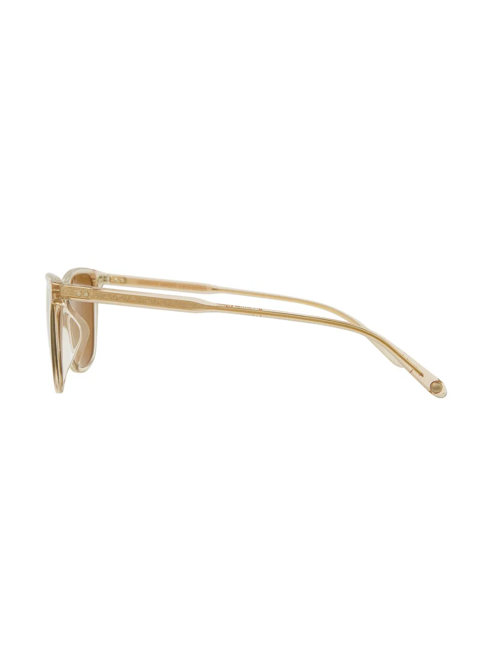 Garrett Leight Zonnebril met vierkant montuur Bruin
