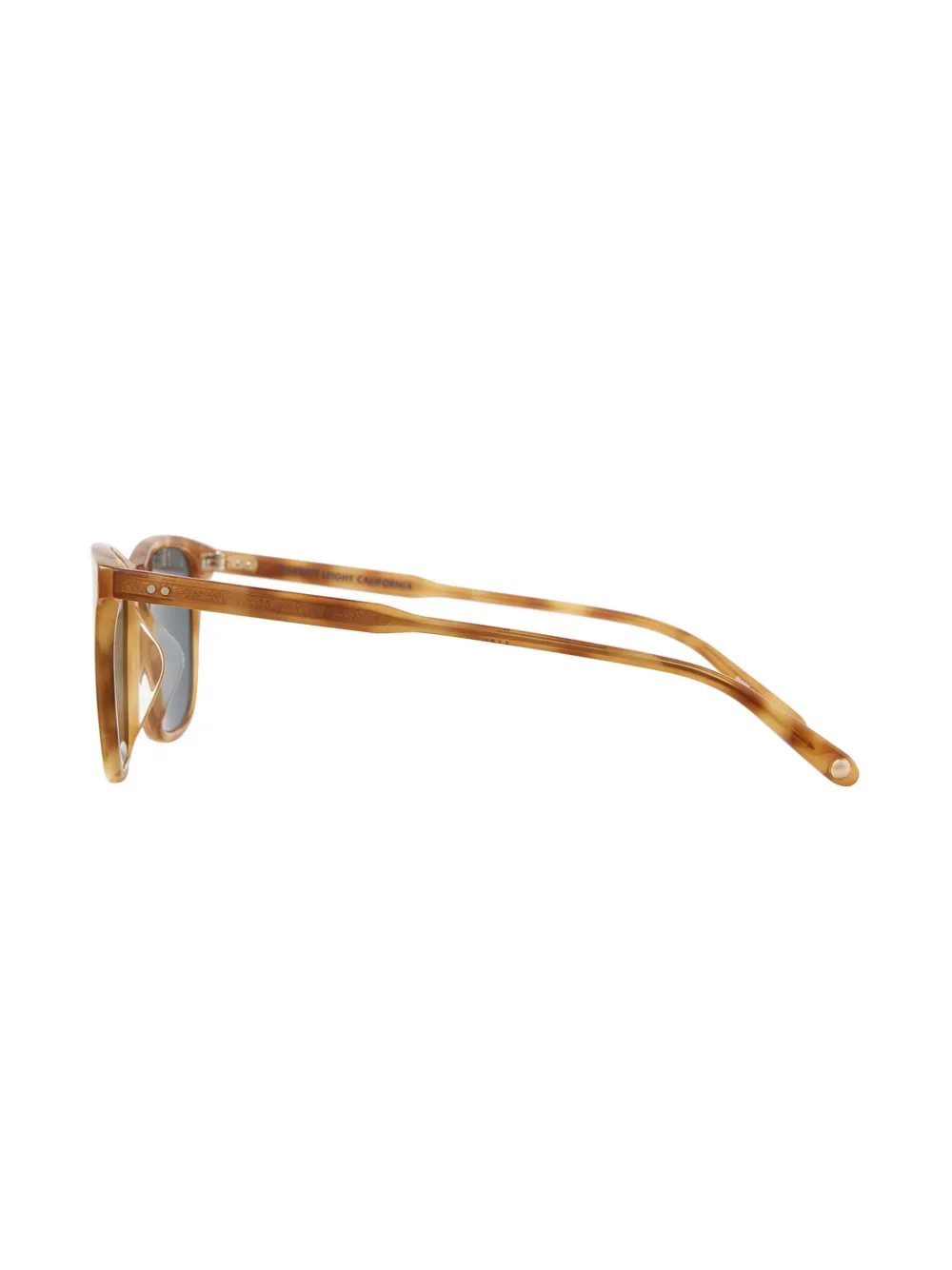 Garrett Leight Zonnebril met vierkant montuur Bruin