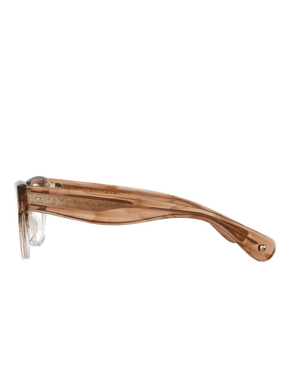 Garrett Leight Octavia bril met cat-eye montuur Beige