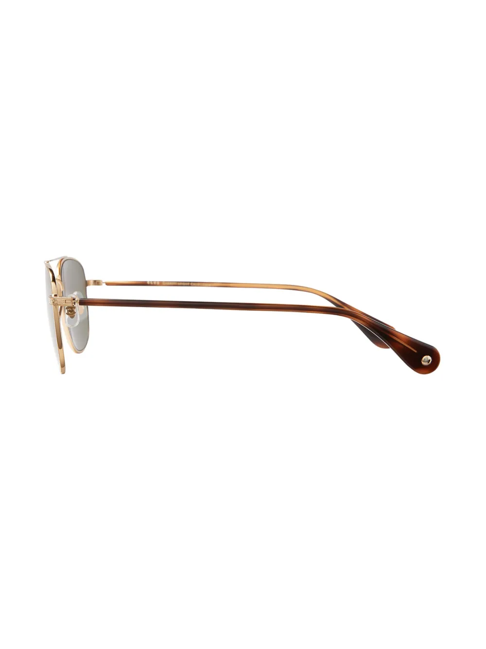 Garrett Leight Zonnebril met geometrisch montuur Goud
