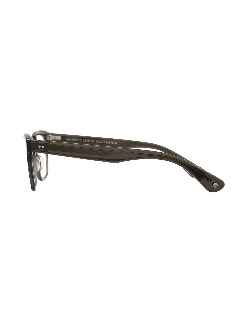 Garrett Leight Zonnebril met vierkant montuur Zwart