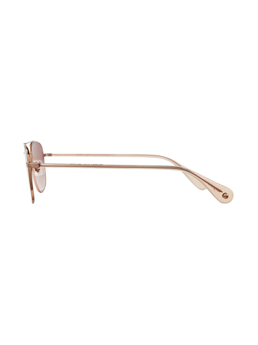 Garrett Leight Zonnebril met geometrisch montuur Roze