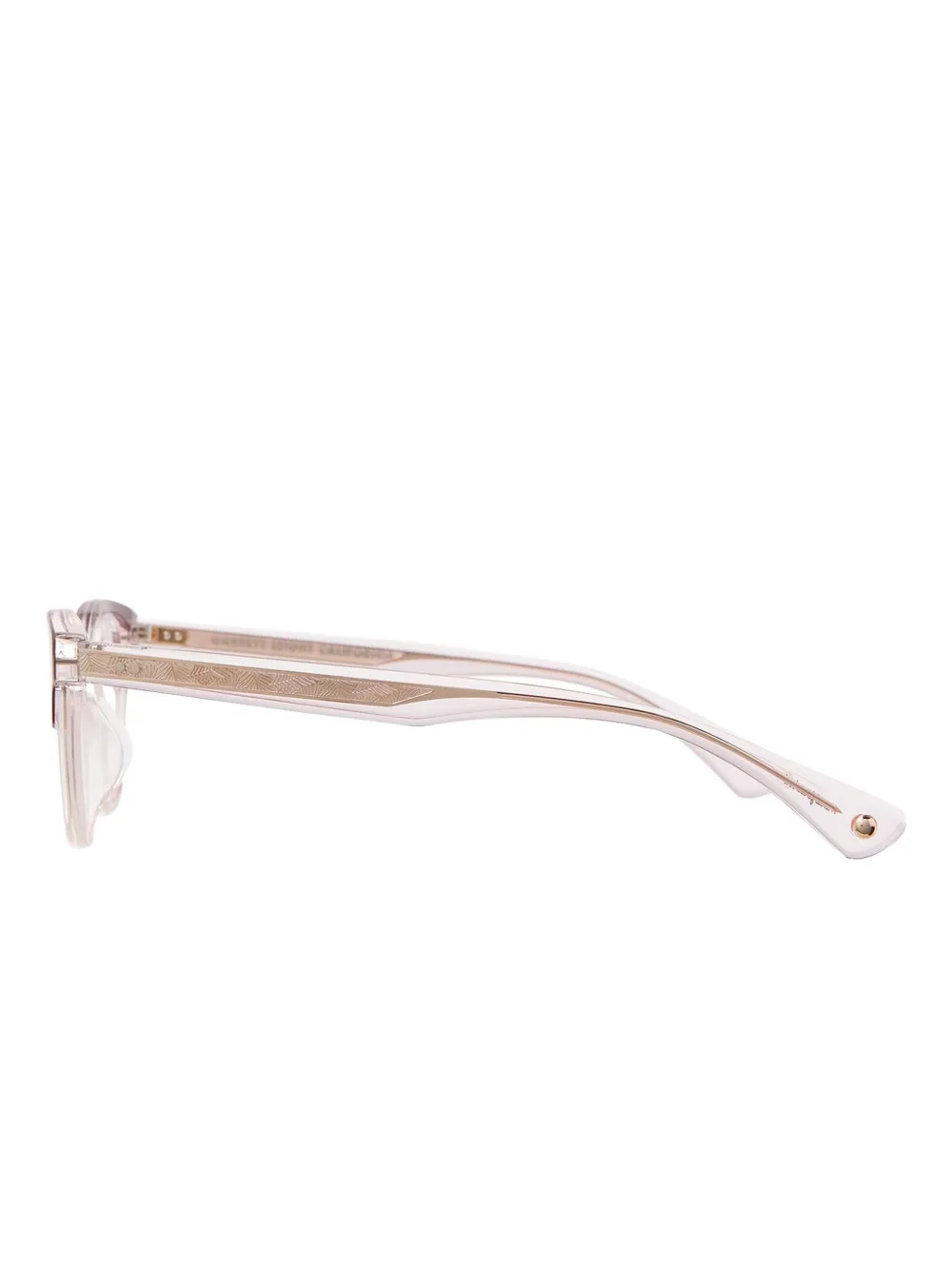 Garrett Leight Lily zonnebril met vierkant montuur Beige