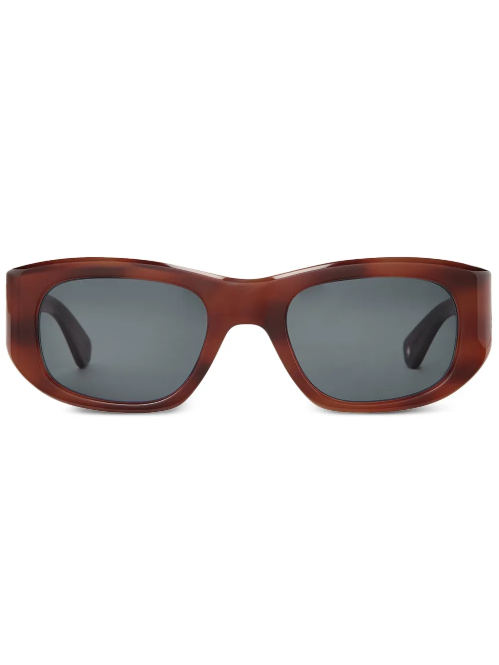 Garrett Leight geometric-frame sunglasses | Brown | Image 1