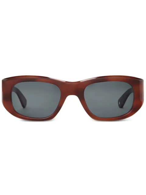 Garrett Leight lentes de sol con armazón geométrica