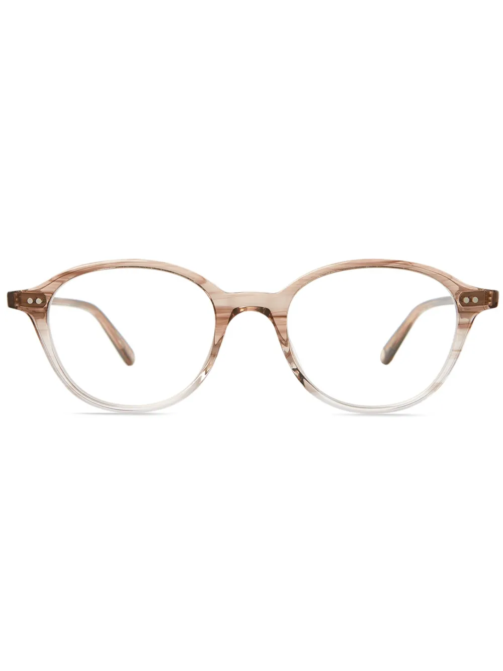 Garrett Leight round-frame glasses | Brown | Image 1