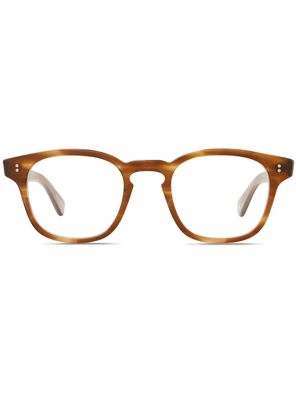 Garrett Leight round-frame glasses | Brown | Image 1
