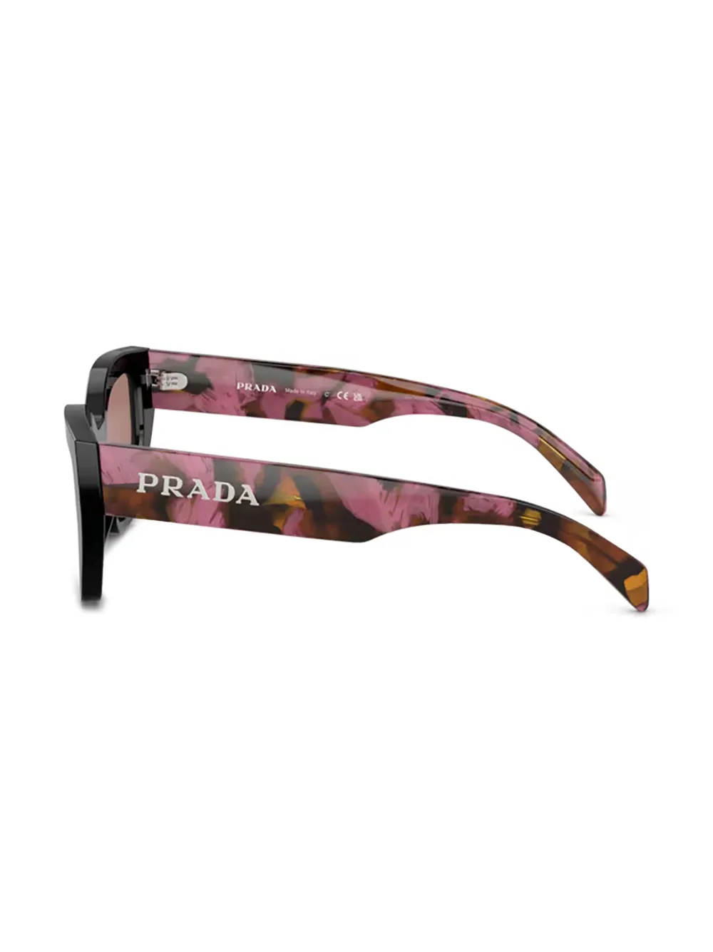 Prada Eyewear Zonnebril met cat-eye montuur Zwart