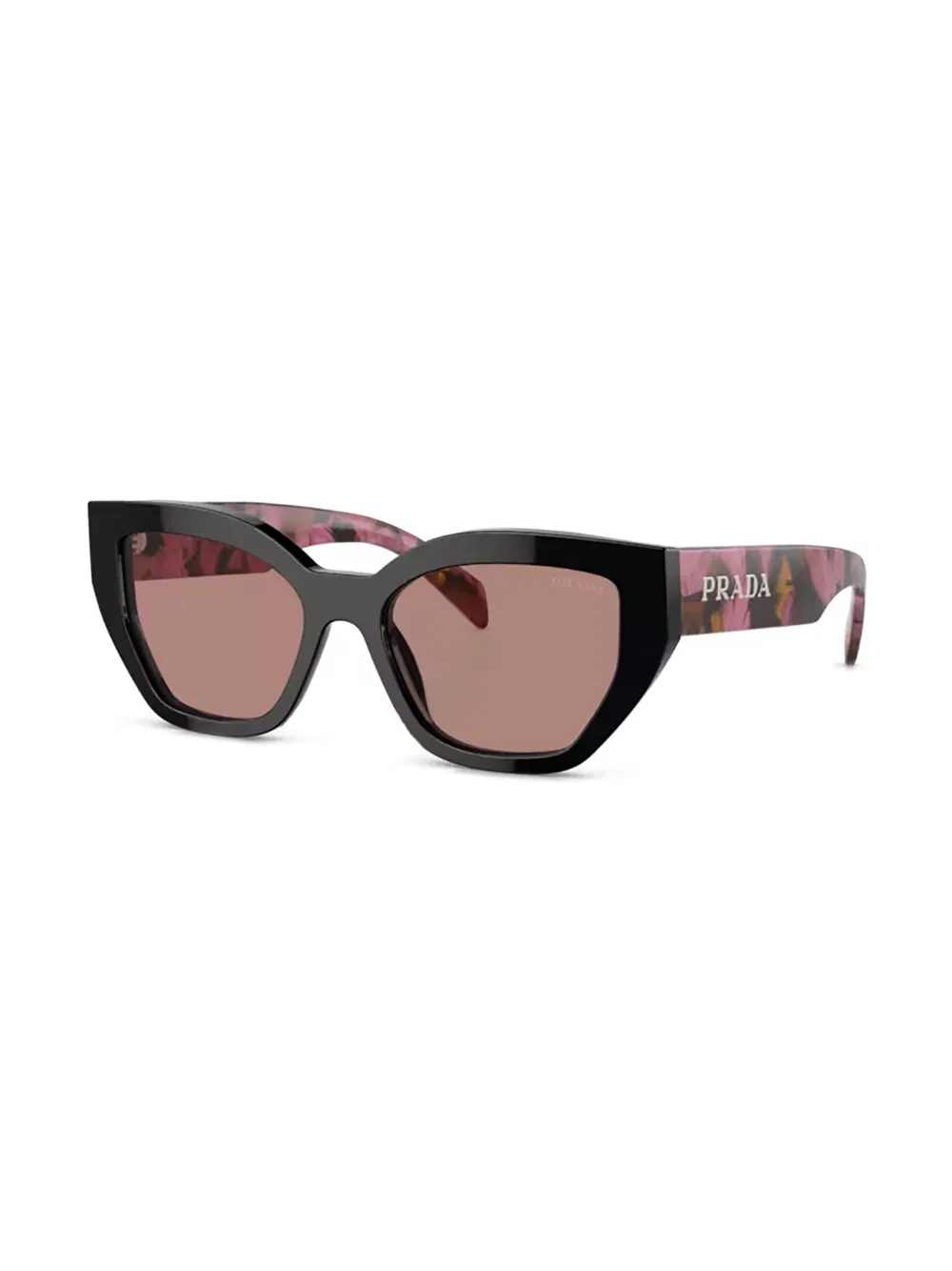 Prada Eyewear Zonnebril met cat-eye montuur - Zwart