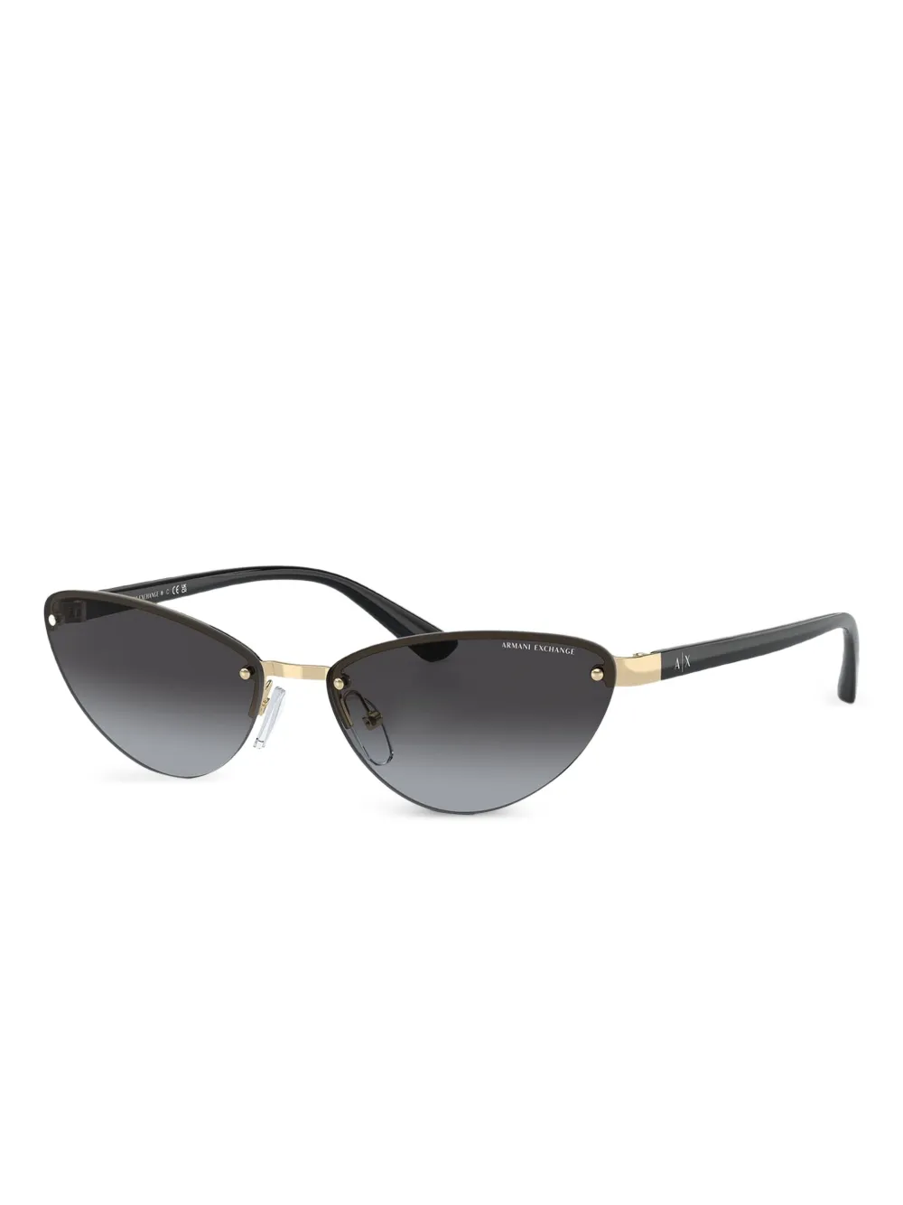 Armani Exchange Zonnebril met cat-eye montuur Goud