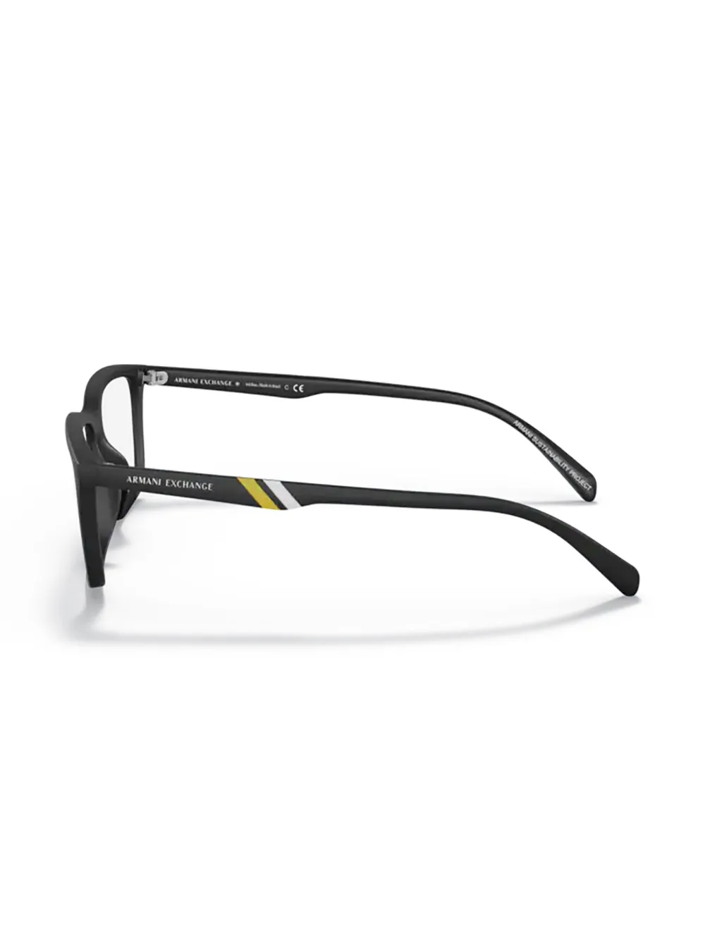  Armani Exchange Rectangle-frame Glasses - Black 