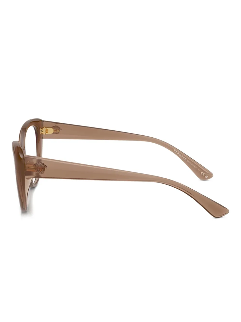 Versace Eyewear Bril met cat-eye montuur Bruin