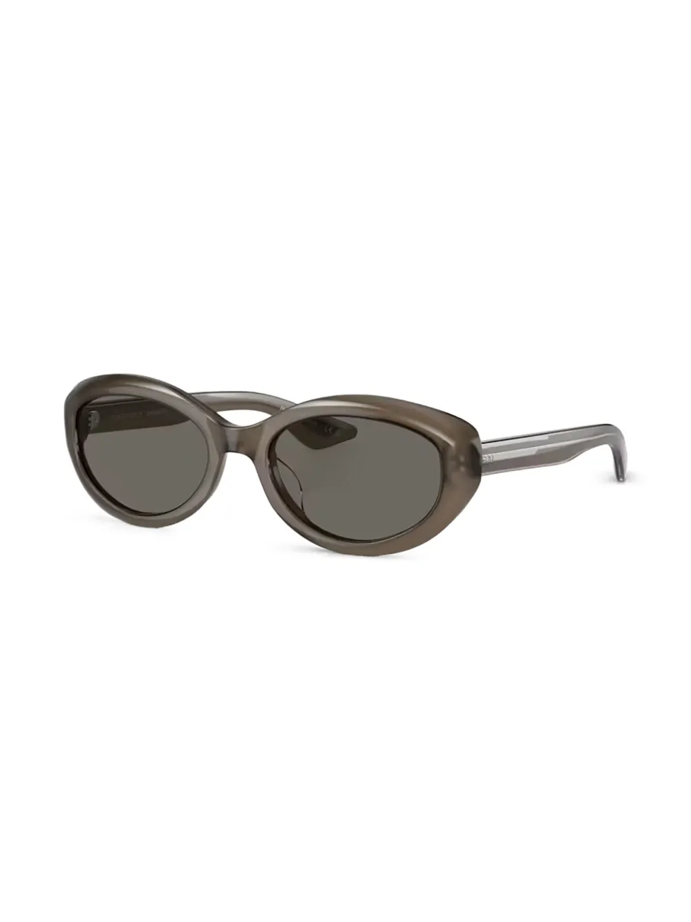 Oliver Peoples x Khaite zonnebril met ovalen montuur - Bruin