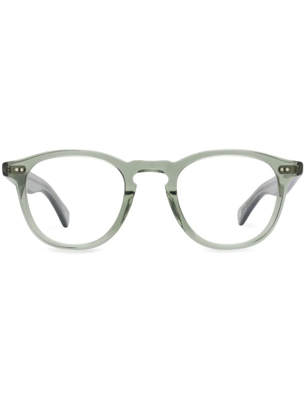 Garrett Leight round-frame glasses | Green | Image 1