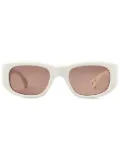 Garrett Leight geometric-frame sunglasses - White