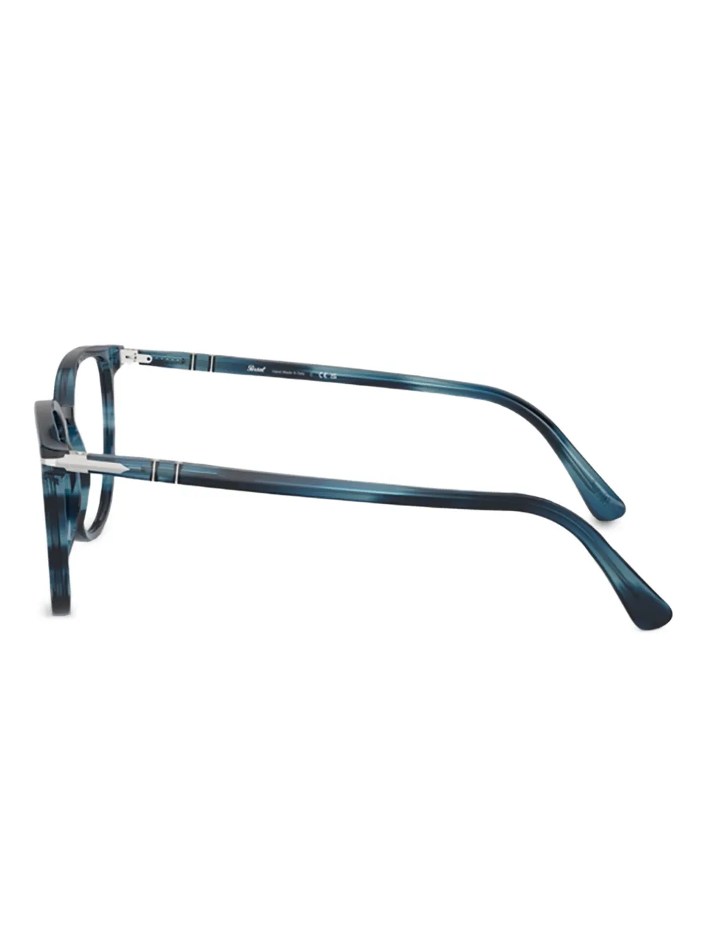Persol PO3338V gestreepte bril Blauw