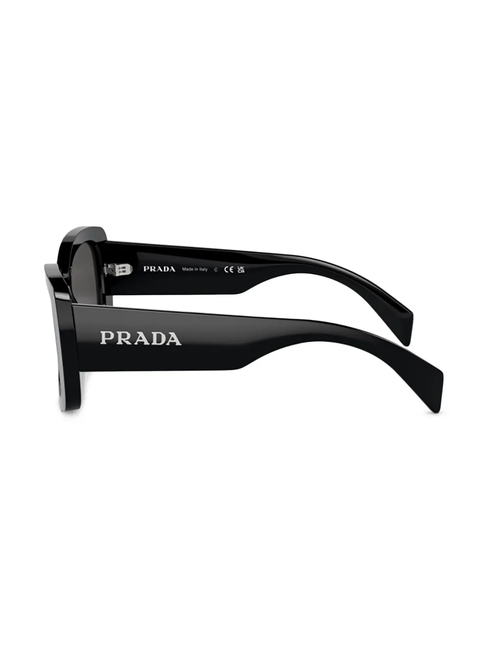Prada Eyewear Zonnebril met oversized montuur Zwart