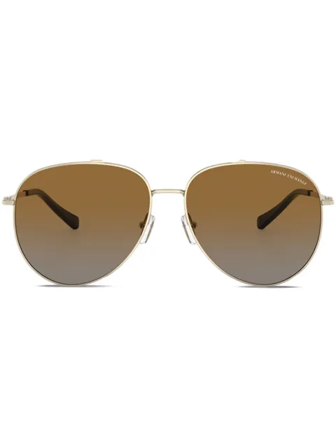 Armani Exchange lunettes de soleil à monture pilote