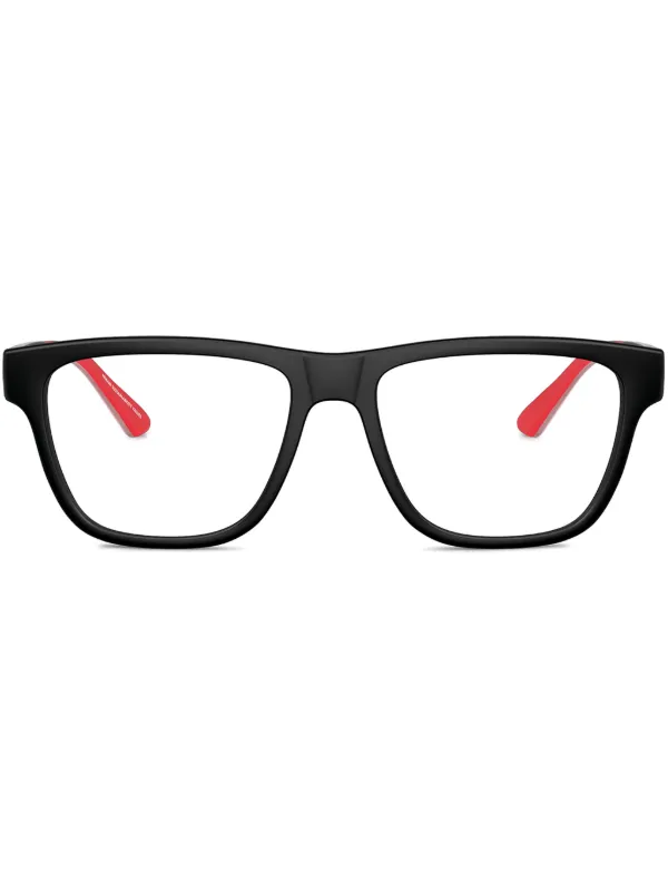 Armani Exchange square frame Glasses Black FARFETCH HU