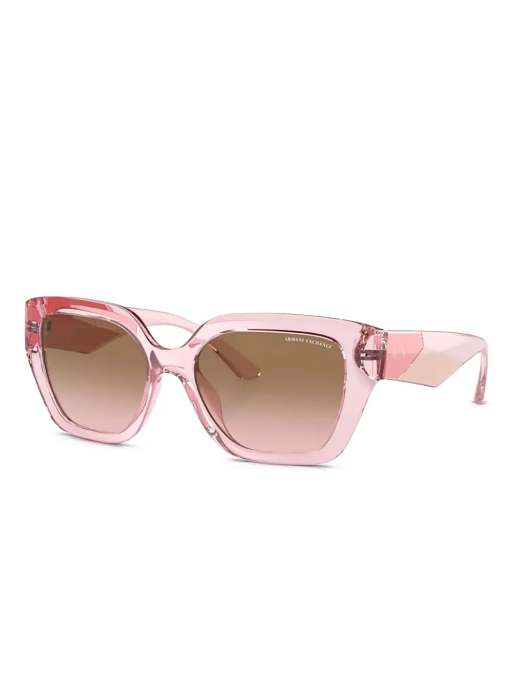 Armani Exchange Zonnebril met cat-eye montuur - Roze