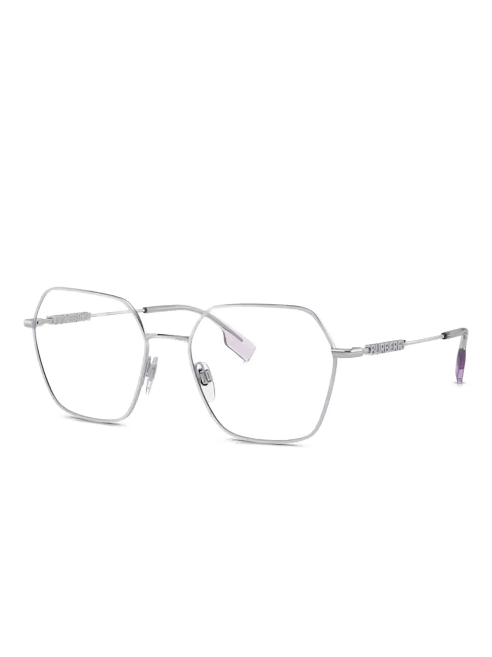 Burberry Eyewear Be1381 Geometric-frame Glasses In Neutral