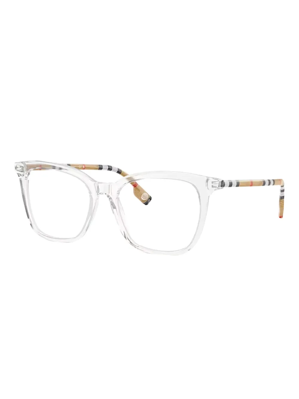 Burberry Eyewear Bril met doorzichtig vierkant montuur Wit