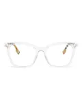Burberry Eyewear transparent square glasses - White