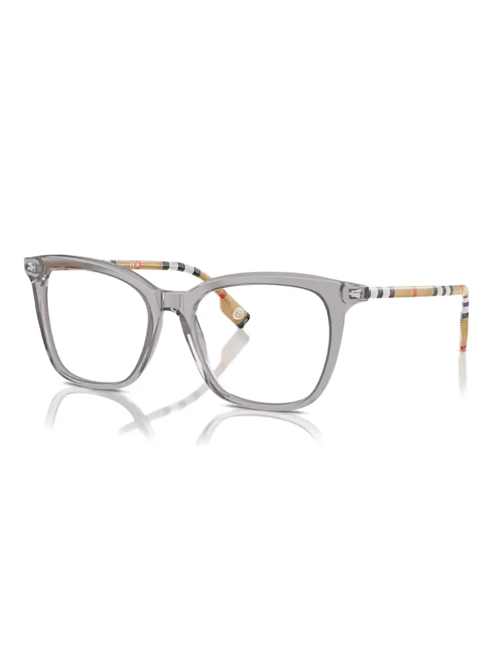 Burberry Eyewear check-pattern cat-eye glasses Grijs