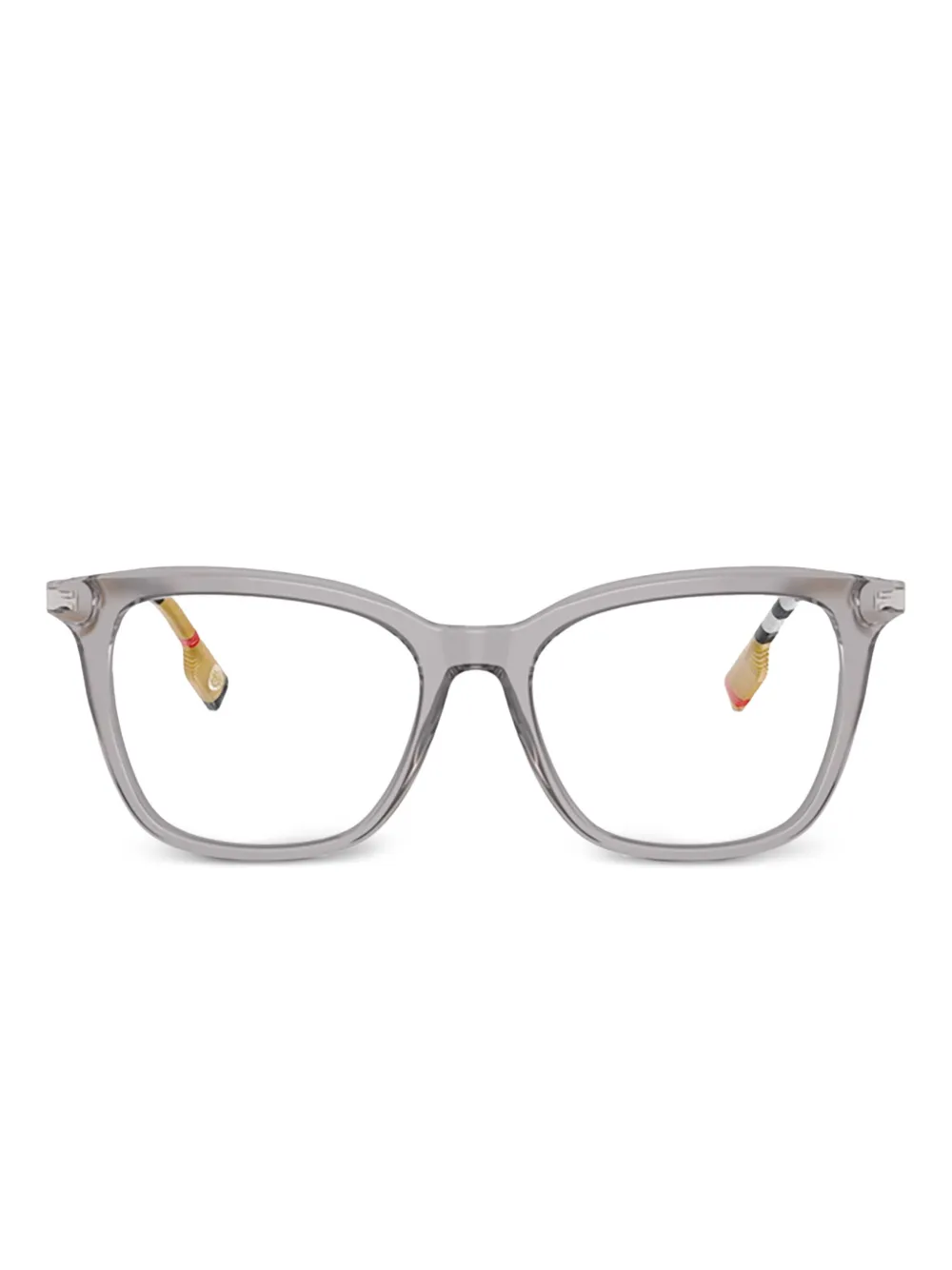 Burberry Eyewear check-pattern cat-eye glasses Grijs