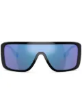 Burberry Eyewear mirrored lenses sunglasses - Black
