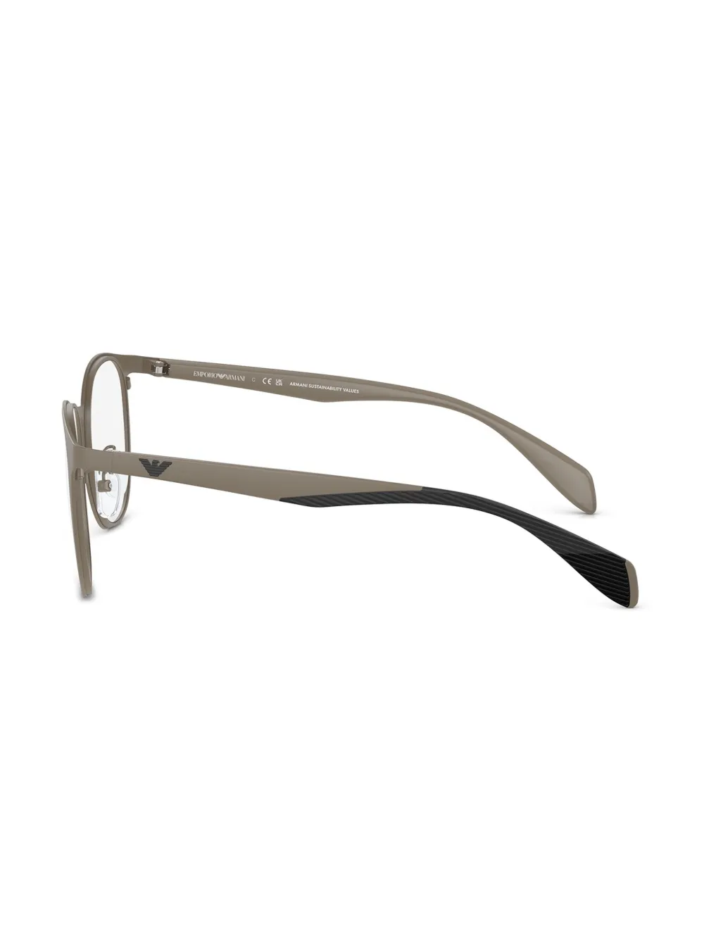 Emporio Armani Bril met logoplakkaat Grijs