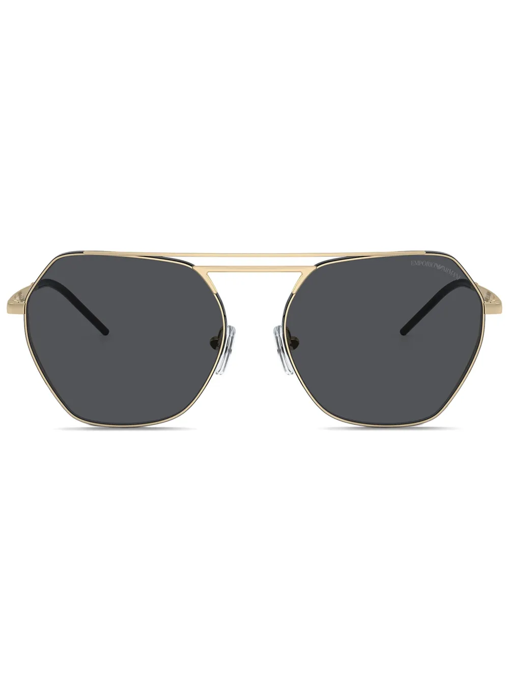 Emporio Armani Occhiali da sole con design irregolare - Oro