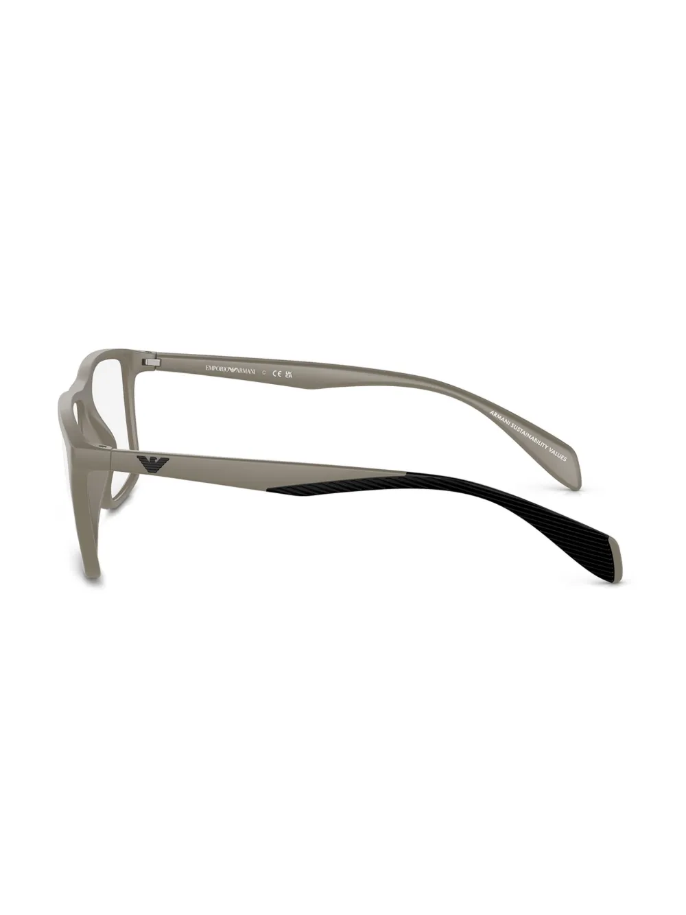 EMPORIO ARMANI RECTANGLE FRAME GLASSES