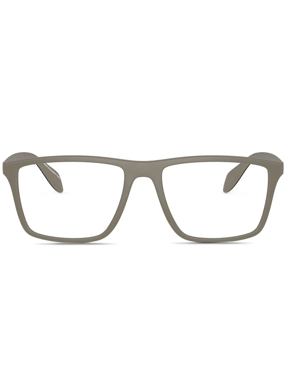 Emporio Armani lunettes de vue à monture rectangulaire | gris | Image 1