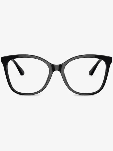 Emporio Armani logo-plaque cat-eye glasses