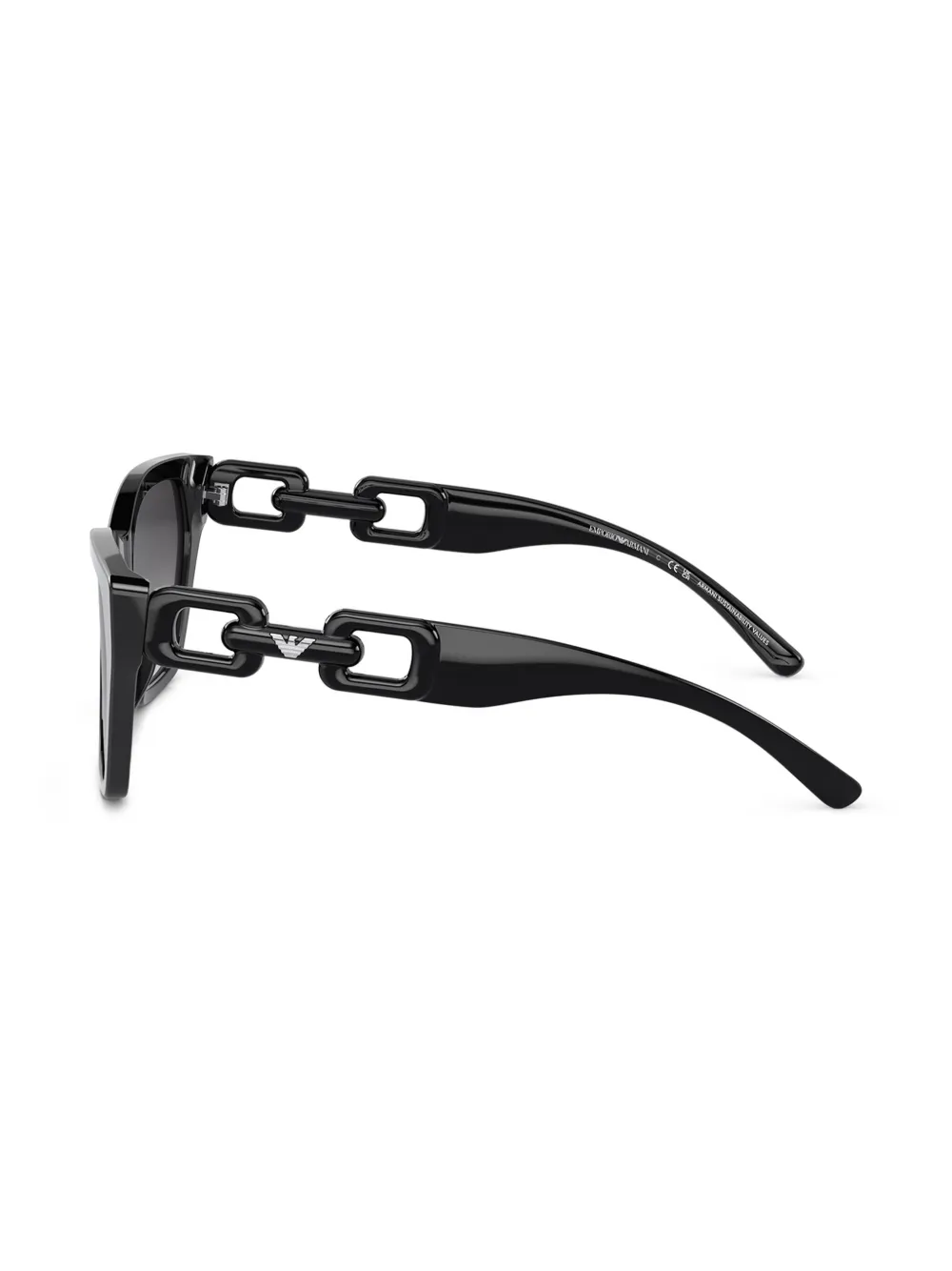 Emporio Armani Zonnebril met cat-eye montuur Zwart