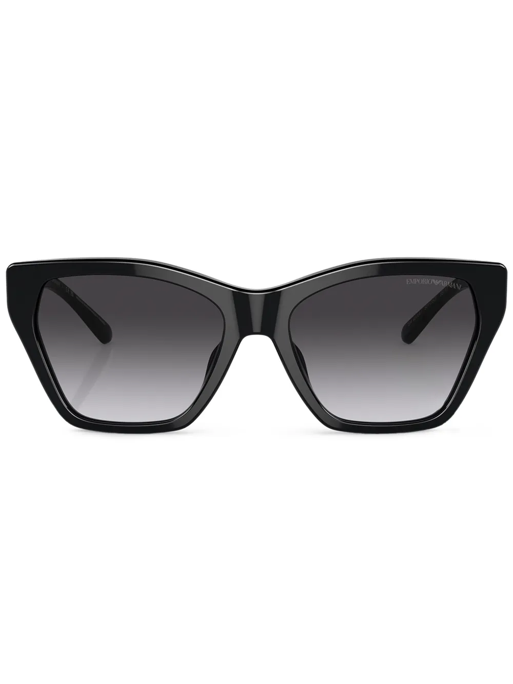 Emporio Armani Zonnebril met cat-eye montuur Zwart