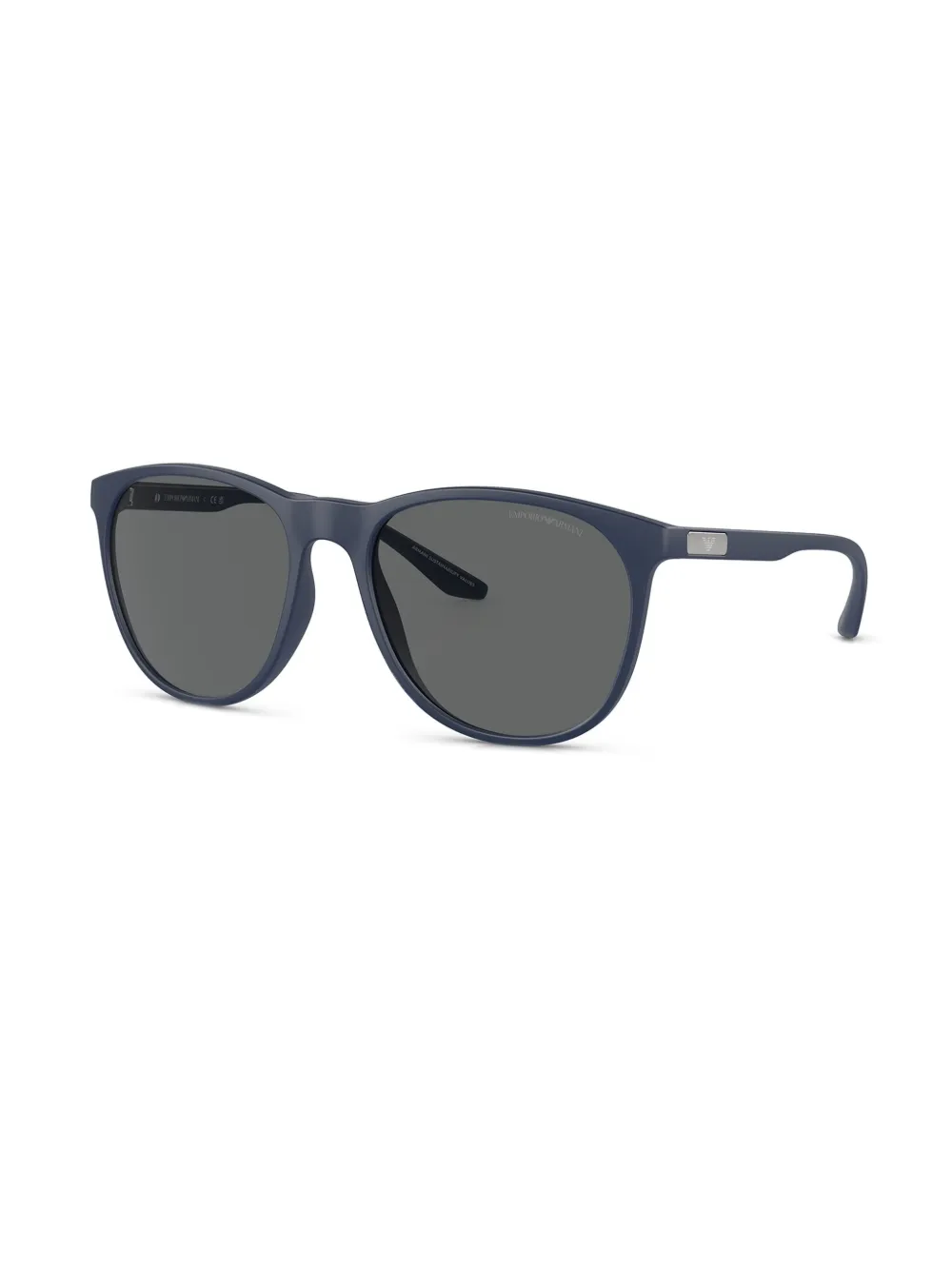 Emporio Armani Zonnebril met logoplakkaat Blauw