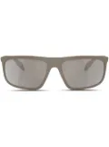 Emporio Armani shield-frame sunglasses - Brown