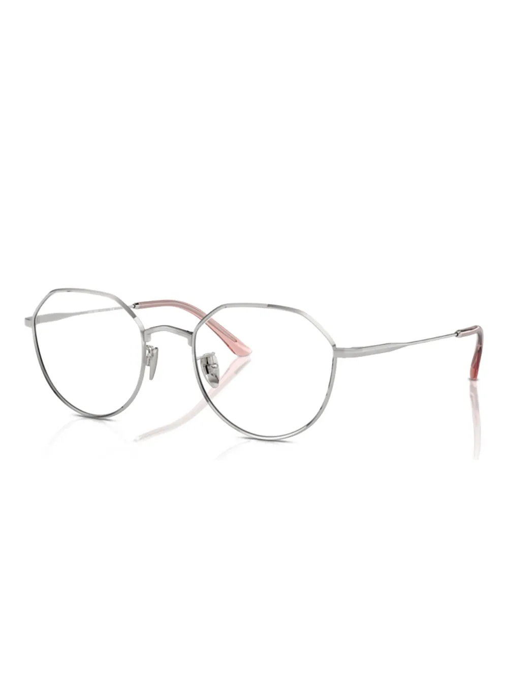Giorgio Armani geometric frames Zilver
