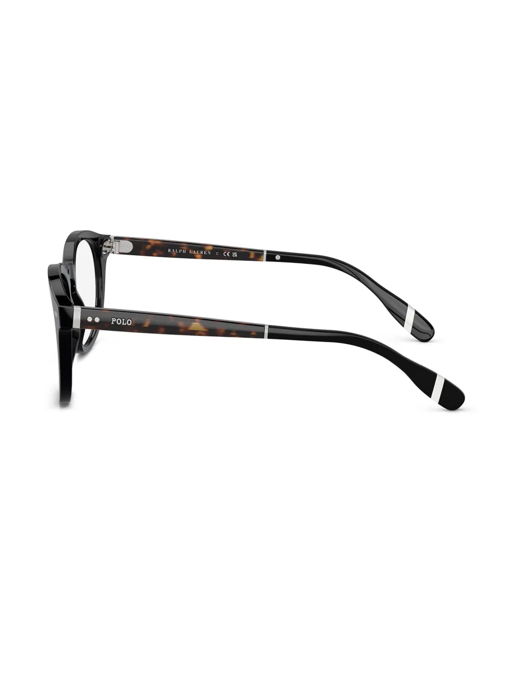 POLO RALPH LAUREN EYEWEAR Bril met rond montuur Zwart