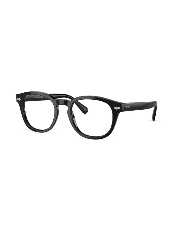Polo Ralph Lauren round-frame Glasses Black FARFETCH GE