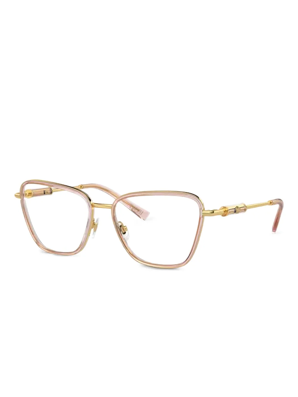 Versace Eyewear Bril met geometrisch montuur Oranje